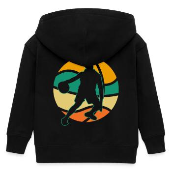 Basketball Basketballer - Kinder Organic Kapuzenjacke Mini Cultivator von Stanley/Stella - Schwarz - Hinten