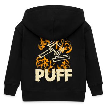 Puff rap hip hop musik - Kinder Organic Kapuzenjacke Mini Cultivator von Stanley/Stella - Schwarz - Hinten