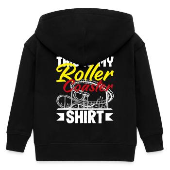Achterbahn Dieses Ist Mein Shirt - Kinder Organic Kapuzenjacke Mini Cultivator von Stanley/Stella - Schwarz - Hinten