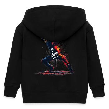 B-Boy Breakdance Hip Hop Tanz Tänzer Breakdance - Kinder Organic Kapuzenjacke Mini Cultivator von Stanley/Stella - Schwarz - Hinten