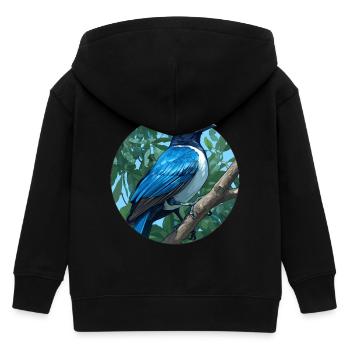 Elstern Elster - Kinder Organic Kapuzenjacke Mini Cultivator von Stanley/Stella - Schwarz - Hinten
