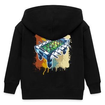 Tischkicker Tischfußball - Kinder Organic Kapuzenjacke Mini Cultivator von Stanley/Stella - Schwarz - Hinten
