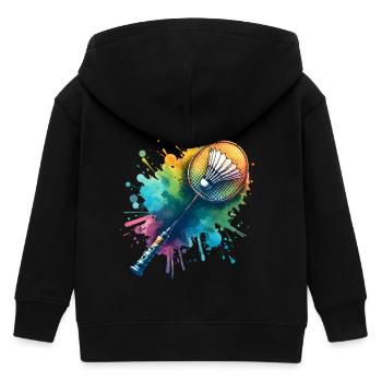 Badminton - Kinder Organic Kapuzenjacke Mini Cultivator von Stanley/Stella - Schwarz - Hinten