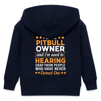 Pitbull - Veste à capuche enfant bio Stanley/Stella - marine - Dos
