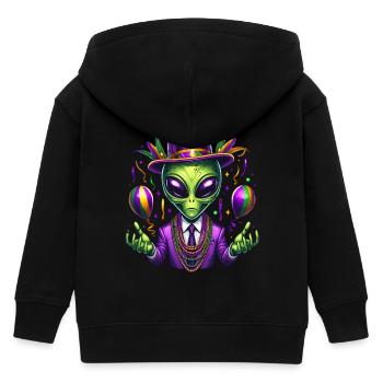Mardi Gras Alien - Veste à capuche enfant bio Stanley/Stella - noir - Dos