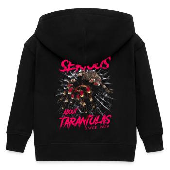 Serious About Tarentules Pet Spider Né En 2020 - Veste à capuche enfant bio Stanley/Stella - noir - Dos