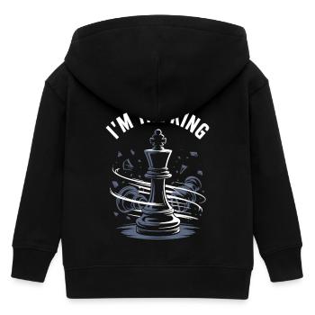 I’m the King – Chess Design - Kinder Organic Kapuzenjacke Mini Cultivator von Stanley/Stella - Schwarz - Hinten