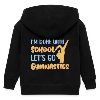 Gymnastik Training Fitness Gym - Kinder Organic Kapuzenjacke Mini Cultivator von Stanley/Stella - Schwarz - Hinten