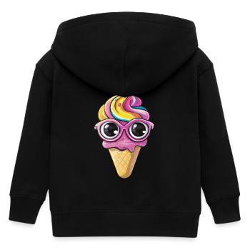 Glace avec des verres - Veste à capuche enfant bio Stanley/Stella - noir - Dos