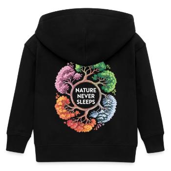 Baum des Lebens T-Shirt - Kinder Organic Kapuzenjacke Mini Cultivator von Stanley/Stella - Schwarz - Hinten