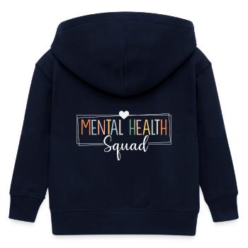 Psychische Gesundheit Mental Health - Kinder Organic Kapuzenjacke Mini Cultivator von Stanley/Stella - Navy - Hinten