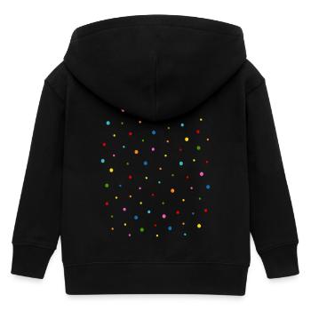 Confetti - Kids Organic Zip-up Hoodie by Stanley/Stella - black - Back