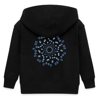 atom - Cellular three - Kinder Organic Kapuzenjacke Mini Cultivator von Stanley/Stella - Schwarz - Hinten