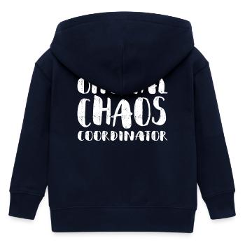 Offizieller Chaos-Koordinator - Kinder Organic Kapuzenjacke Mini Cultivator von Stanley/Stella - Navy - Hinten