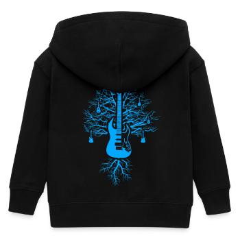 Gitarren Baum - Kinder Organic Kapuzenjacke Mini Cultivator von Stanley/Stella - Schwarz - Hinten