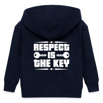 Respekt Akzeptanz Toleranz Anerkennung Geltung - Kinder Organic Kapuzenjacke Mini Cultivator von Stanley/Stella - Navy - Hinten
