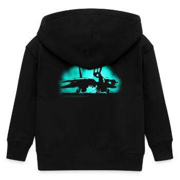 Jet Tomcat - Kinder Organic Kapuzenjacke Mini Cultivator von Stanley/Stella - Schwarz - Hinten