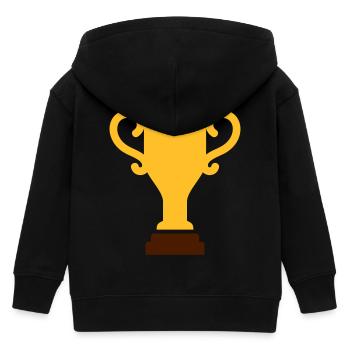 Pokal - Kinder Organic Kapuzenjacke Mini Cultivator von Stanley/Stella - Schwarz - Hinten