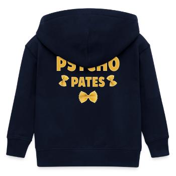 Design Pasta Psycho Fun - Kinder Organic Kapuzenjacke Mini Cultivator von Stanley/Stella - Navy - Hinten