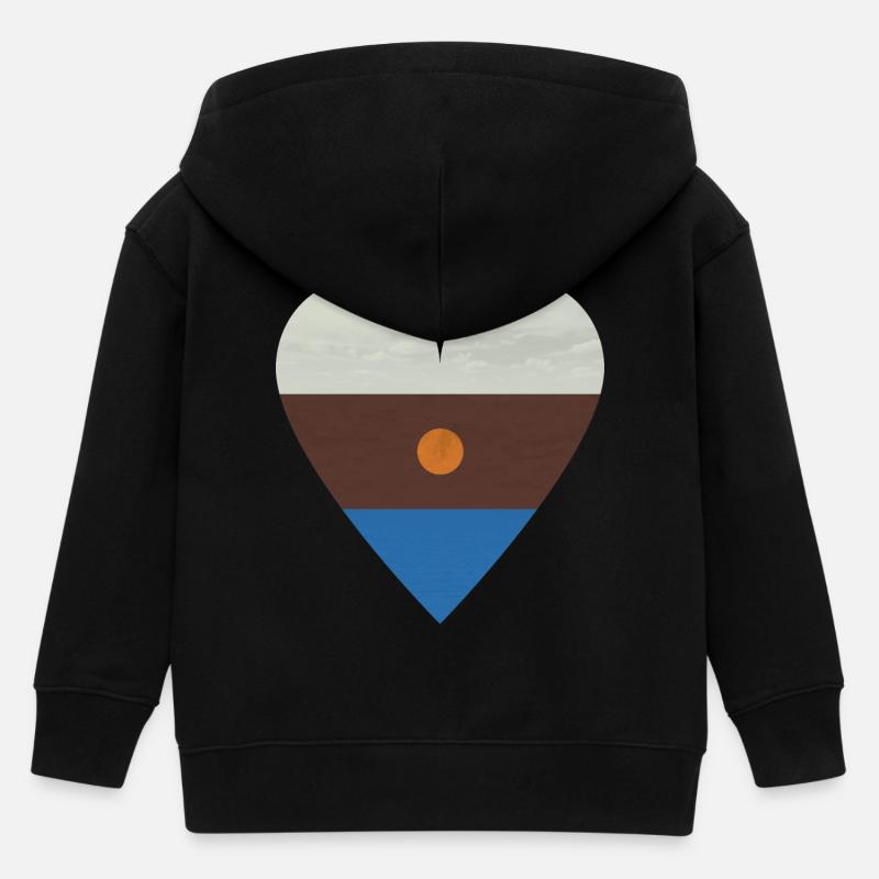 4 éléments - Veste à capuche enfant bio Stanley/Stella - noir