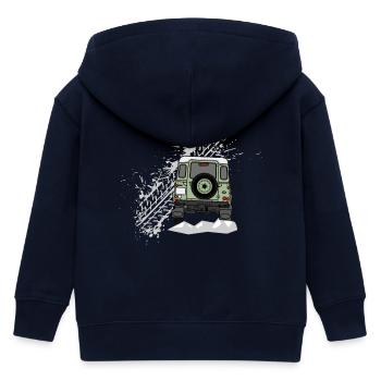 Defender Splash hinten - Kinder Organic Kapuzenjacke Mini Cultivator von Stanley/Stella - Navy - Hinten
