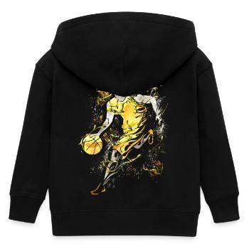 Basketball - Basketball Spieler - Basketballer - Kinder Organic Kapuzenjacke Mini Cultivator von Stanley/Stella - Schwarz - Hinten