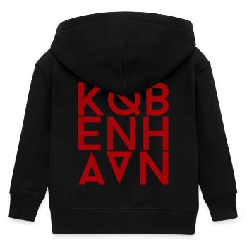 Kobenhavn / Kopenhagen - Kinder Organic Kapuzenjacke Mini Cultivator von Stanley/Stella - Schwarz - Hinten