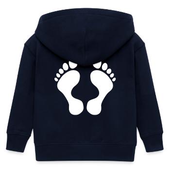 originelle sommerdesigns, Füße, oberteil freizeit - Kinder Organic Kapuzenjacke Mini Cultivator von Stanley/Stella - Navy - Hinten