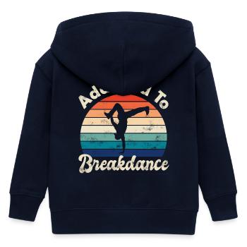 Breakdance - Veste à capuche enfant bio Stanley/Stella - marine - Dos