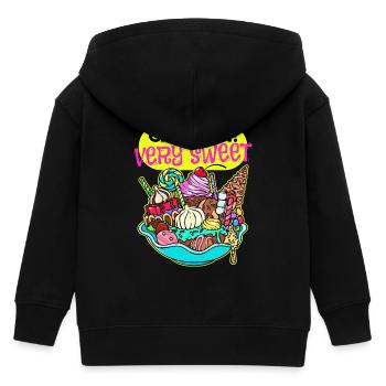 Schokolade Süßigkeiten Nachspeise Bonbon Statement - Kinder Organic Kapuzenjacke Mini Cultivator von Stanley/Stella - Schwarz - Hinten