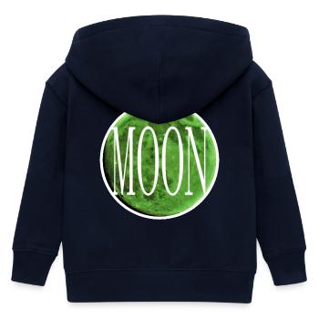 Inset - Smaragdgrüner Mond - Kinder Organic Kapuzenjacke Mini Cultivator von Stanley/Stella - Navy - Hinten