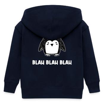 Pinguin Kalt Spruch Tier Schnee Eis Vogel - Kinder Organic Kapuzenjacke Mini Cultivator von Stanley/Stella - Navy - Hinten