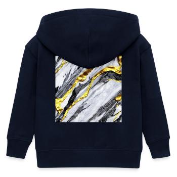 Structure en marbre or - Veste à capuche enfant bio Stanley/Stella - marine - Dos