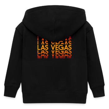 Disposition néon de Las Vegas - Veste à capuche enfant bio Stanley/Stella - noir - Dos