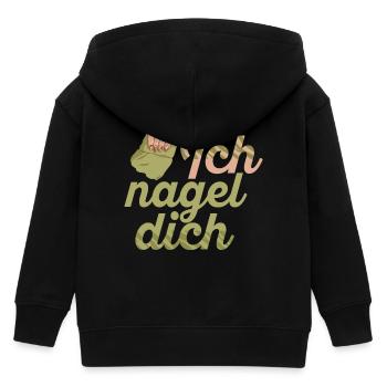 Ich Nagel Dich Nageldesignerin - Kinder Organic Kapuzenjacke Mini Cultivator von Stanley/Stella - Schwarz - Hinten