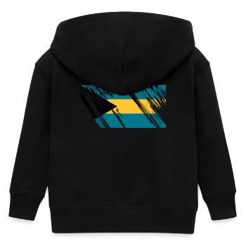 Drapeau des Bahamas - Veste à capuche enfant bio Stanley/Stella - noir - Dos