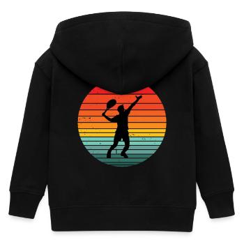 tennis, fan de tennis, match de tennis - Veste à capuche enfant bio Stanley/Stella - noir - Dos