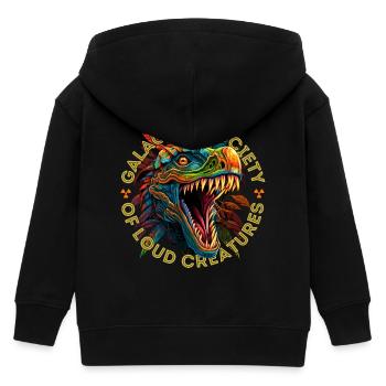 Galaktische Gesellschaft der lauten Kreaturen - Kinder Organic Kapuzenjacke Mini Cultivator von Stanley/Stella - Schwarz - Hinten