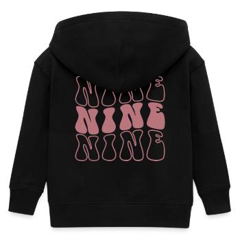 Neun 9. Geburtstag für Mädchen im Alter von 9 Jahren - Kinder Organic Kapuzenjacke Mini Cultivator von Stanley/Stella - Schwarz - Hinten