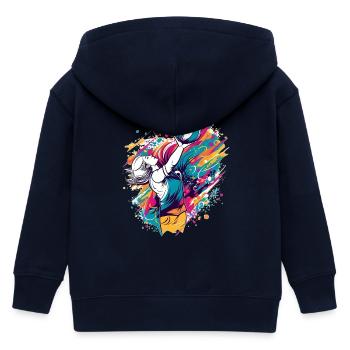 Volley-ball - Veste à capuche enfant bio Stanley/Stella - marine - Dos