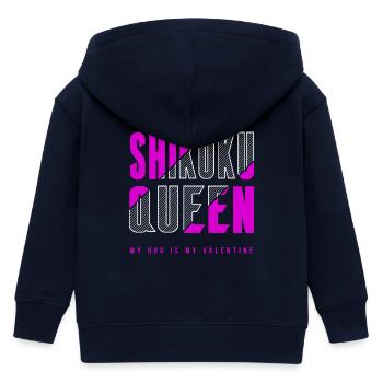 Shih Poo Königin - Kinder Organic Kapuzenjacke Mini Cultivator von Stanley/Stella - Navy - Hinten