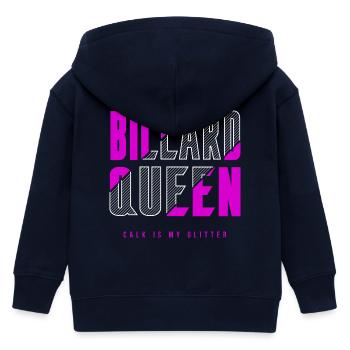 Billard Königin - Kinder Organic Kapuzenjacke Mini Cultivator von Stanley/Stella - Navy - Hinten