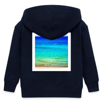 Mer - Veste à capuche enfant bio Stanley/Stella - marine - Dos