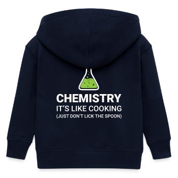 La chimie, c’est comme la cuisine - Veste à capuche enfant bio Stanley/Stella - marine - Dos