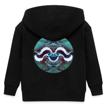 Nature Mandala Coquille Souriante - Veste à capuche enfant bio Stanley/Stella - noir - Dos