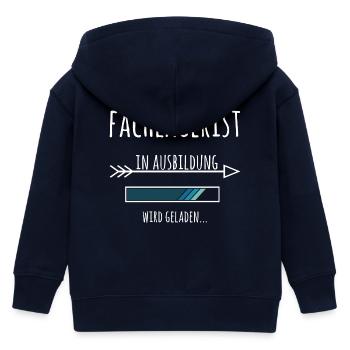Ausbildung Fachlagerist Beruf Lagerist - Kinder Organic Kapuzenjacke Mini Cultivator von Stanley/Stella - Navy - Hinten