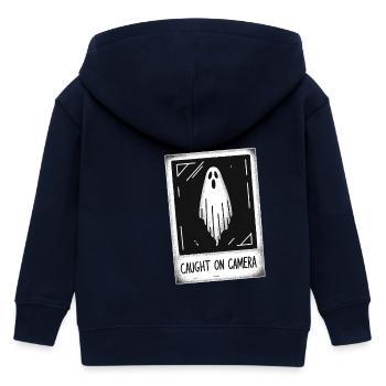 Photo Ghost - Kids Organic Zip-up Hoodie by Stanley/Stella - navy - Back