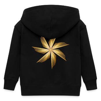 Belle étoile brillante pour Noël - Veste à capuche enfant bio Stanley/Stella - noir - Dos