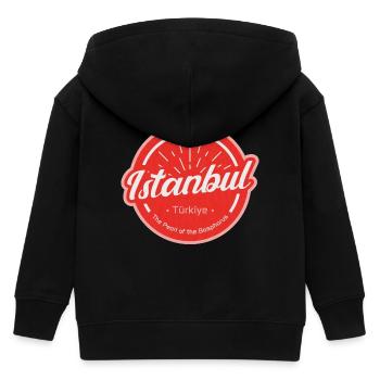 Istanbul - Kinder Organic Kapuzenjacke Mini Cultivator von Stanley/Stella - Schwarz - Hinten