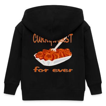 Currywurst ist Lecker - Kinder Organic Kapuzenjacke Mini Cultivator von Stanley/Stella - Schwarz - Hinten